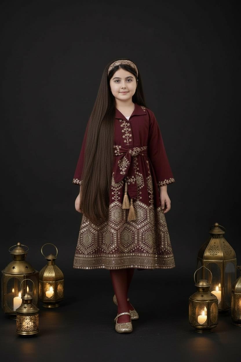 maroon garangao dress 