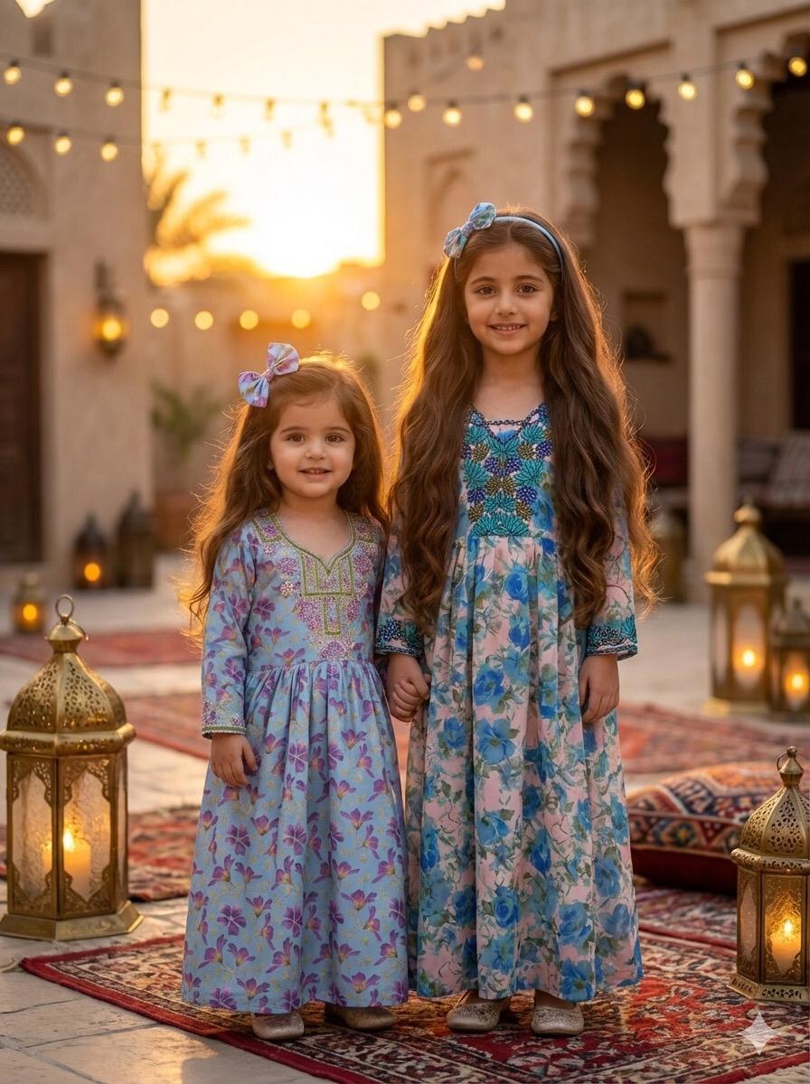 embroidered crystal jalabiya dress _0