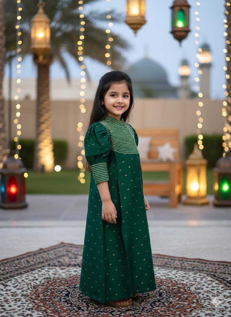 puffed sleeve jalabiya_1