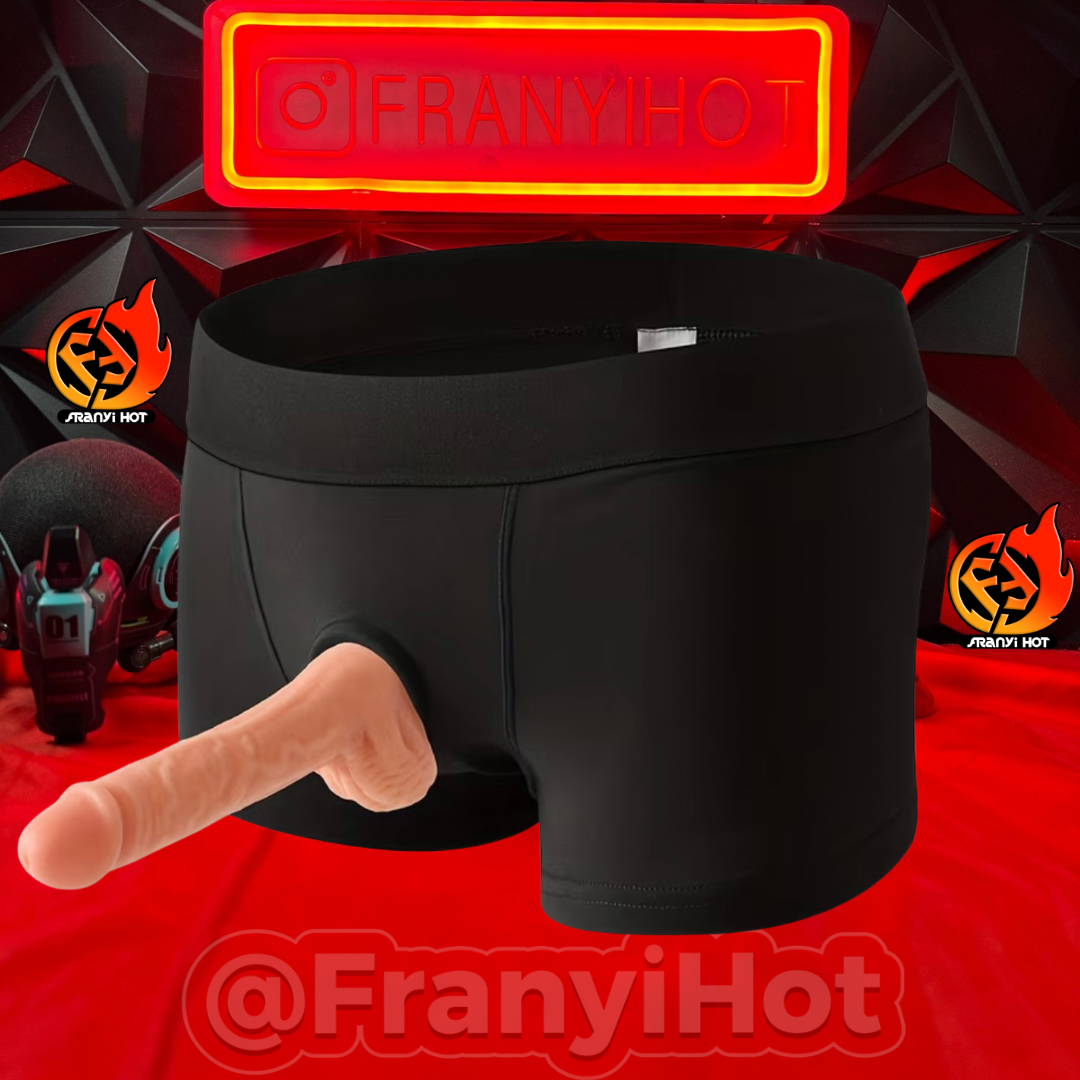 Boxer con orificio para pene realista 