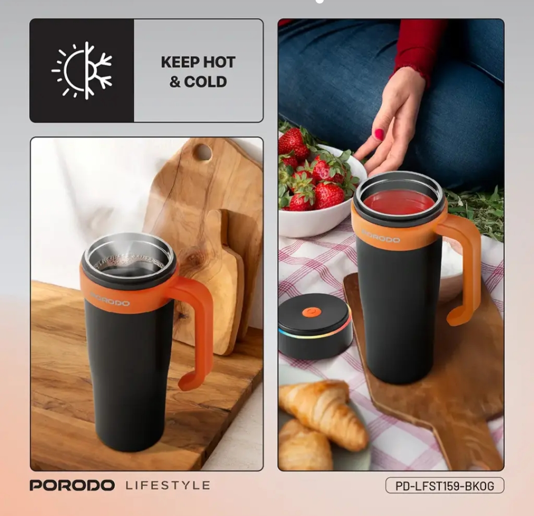 PORODO LIFESTYLE 6 BLADE PORTABLE BLENDER INSULATED MUG BLACK ORANGE PD-LFST159-BKOG_3