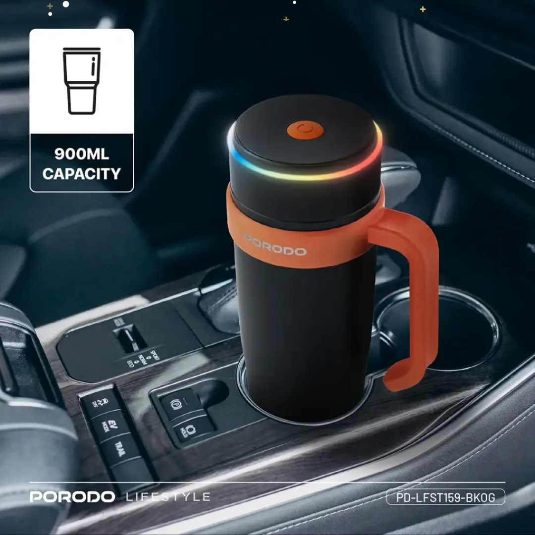 PORODO LIFESTYLE 6 BLADE PORTABLE BLENDER INSULATED MUG BLACK ORANGE PD-LFST159-BKOG_5