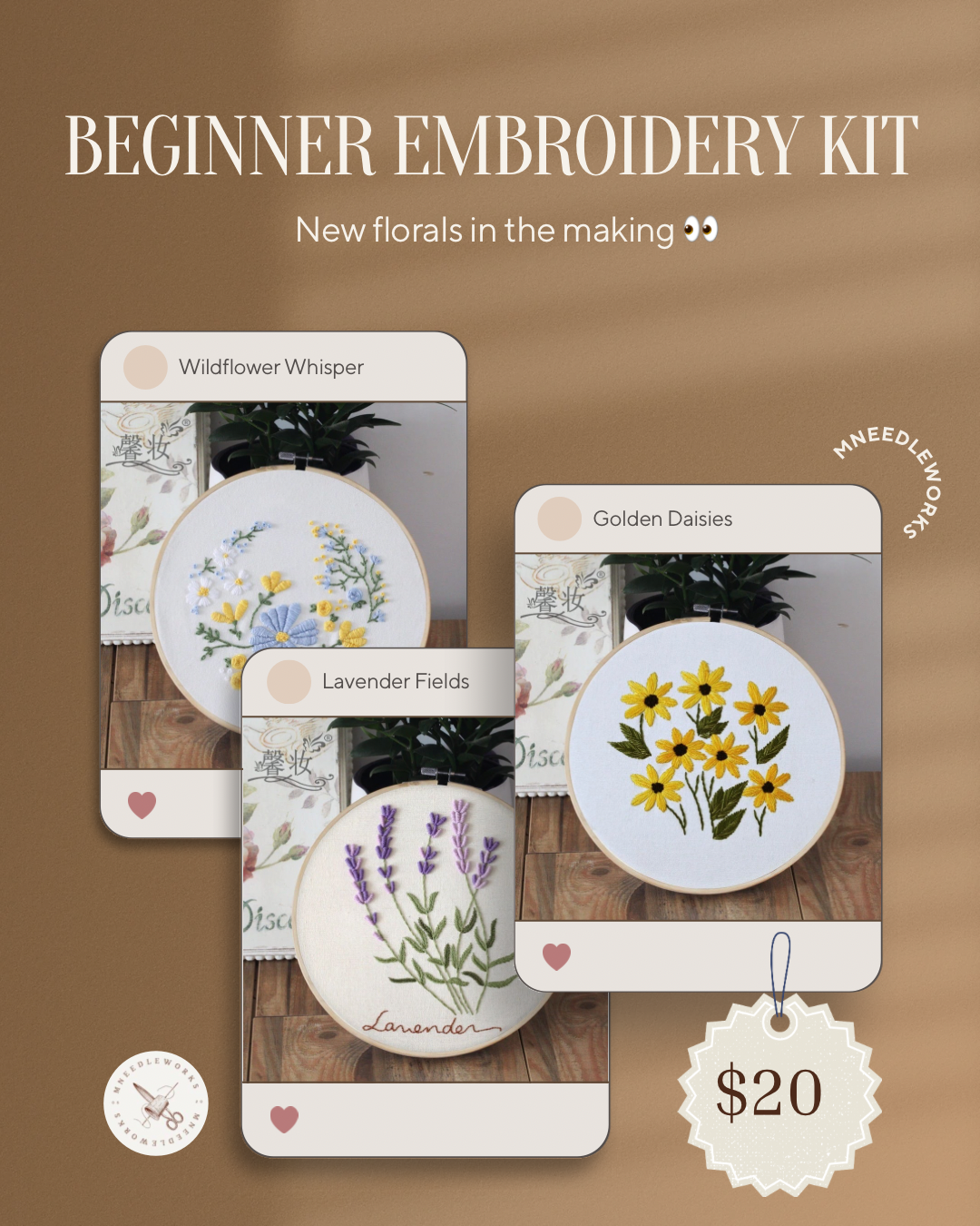 Beginner embroidery kit