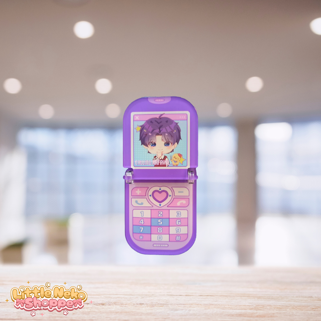 Rafayel Flip Phone Acrylic Keychain_2