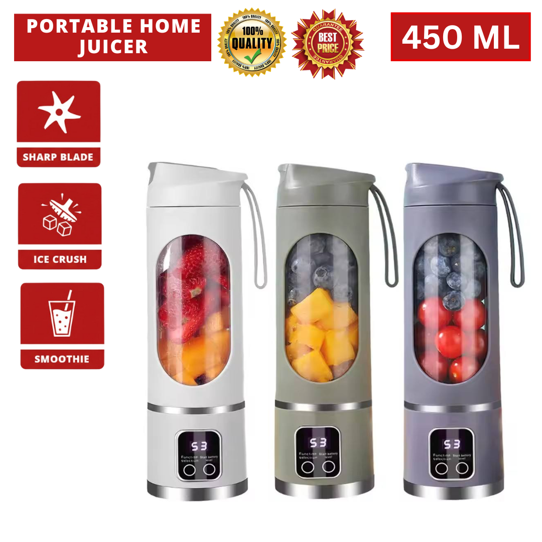 PORTABLE HOME JUICER 450ML DIGITAL