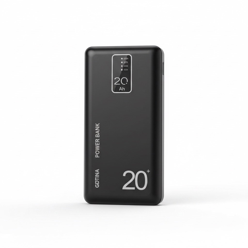 GDTINA 20000mAh Power-Banks Fast Charging -LED Display Detachable Built-in Cables -LED Light Flashlight_0