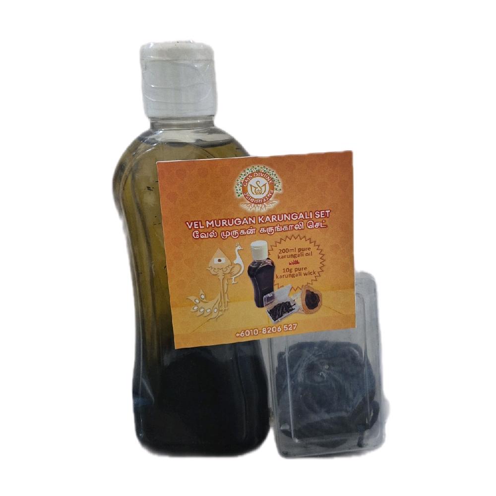 GMS Vel Murugan Karungali Set (Oil & Wicks)_0