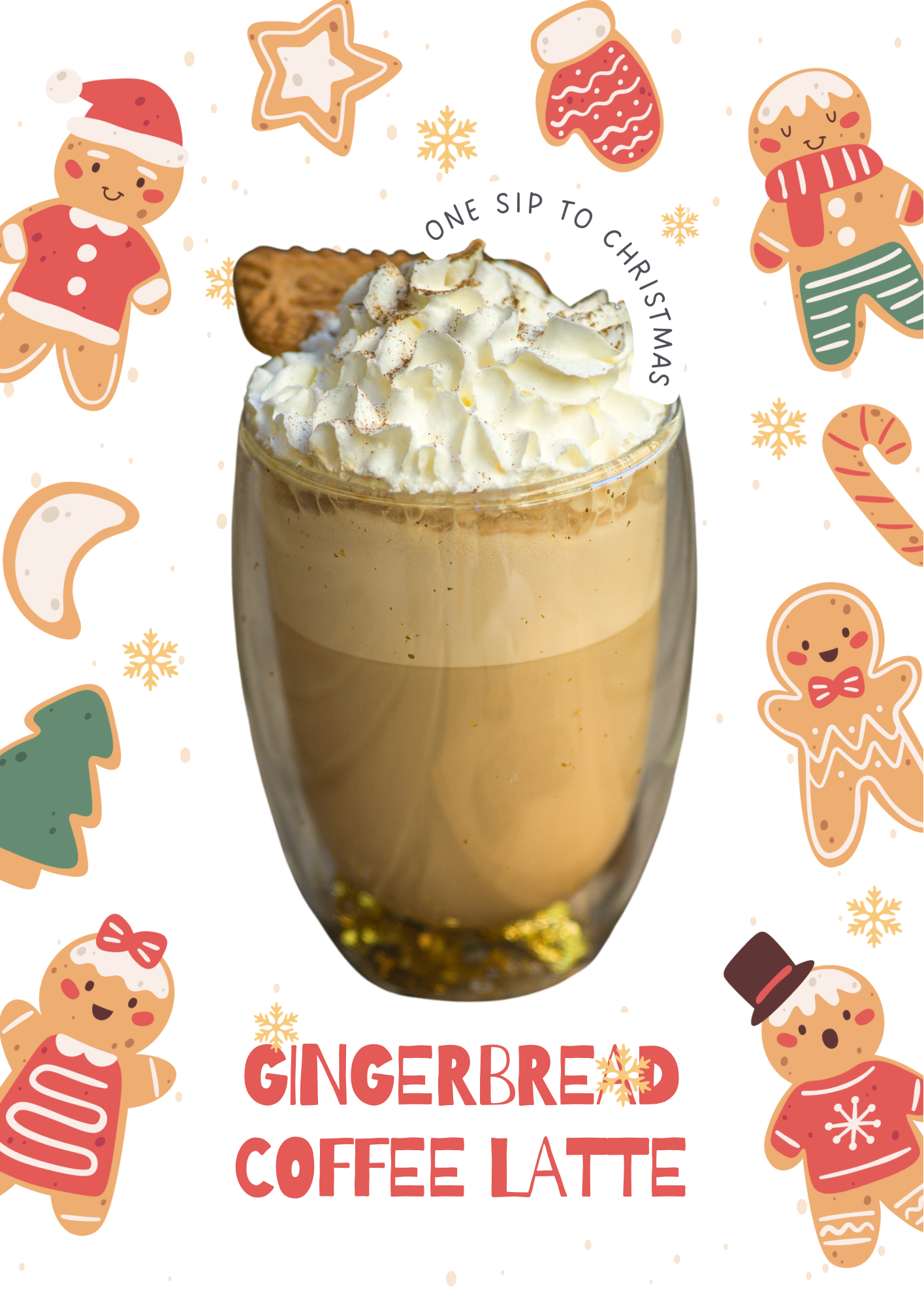 Gingerbread coffee latte_0