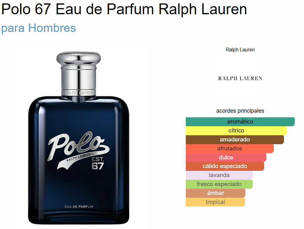 RALPH LAUREN POLO 67 EDP