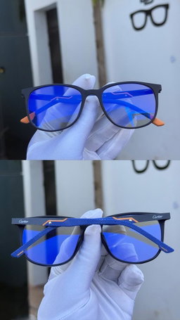 JWLE_0046 Cartier framed blue photochromic lenses eyeglasses