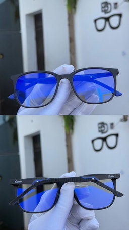 JWLE_0046 Cartier framed blue photochromic lenses eyeglasses