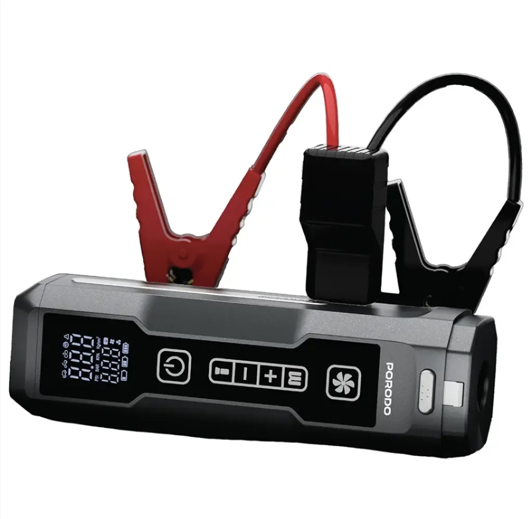 Porodo Ignatov Jump Starter & Air Pump with Handheld Vacuum & USB-C Recharge - Black_4