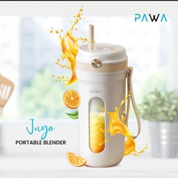 Pawa Jugo Portable Blender 350ml with 10 Blades