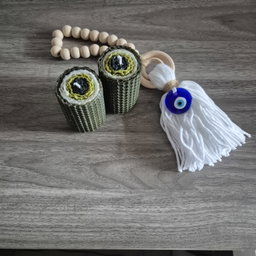 Evil Eye Beeswax Candle 