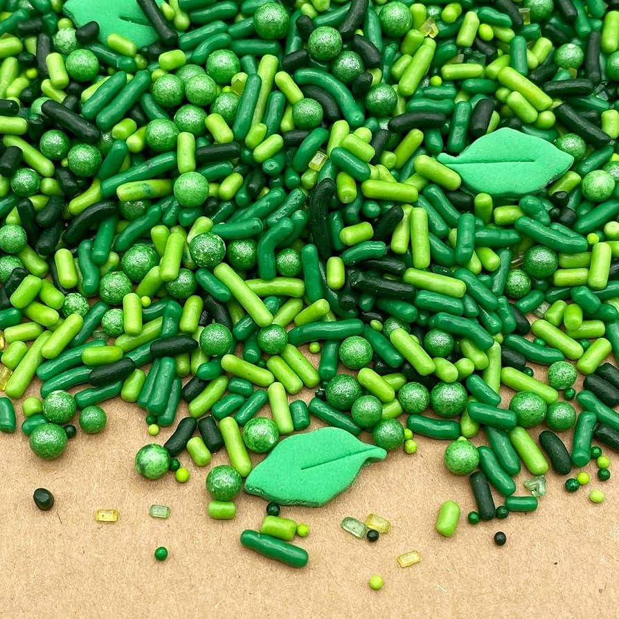 468 ORCHID SPRINKLES FOREST GREEN _0