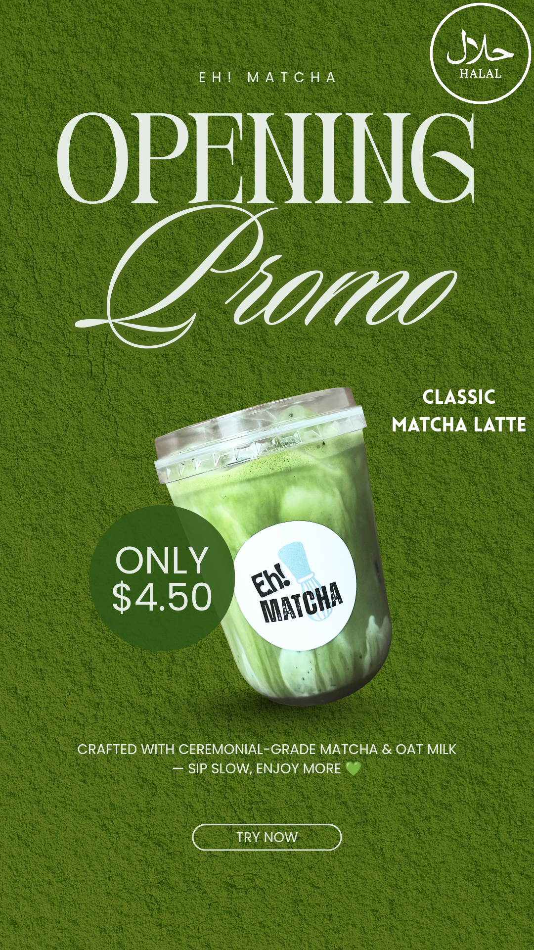 (PROMO) Classic Matcha Latte