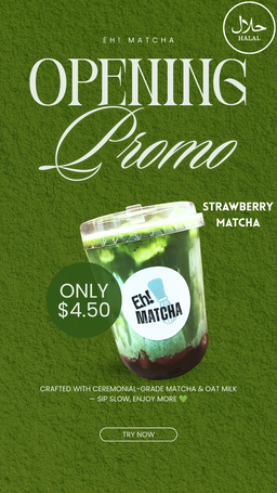 (PROMO) Strawberry Matcha