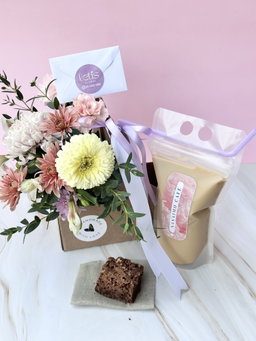 Café y flores 
