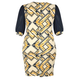 Marchesa Pattern Dress 