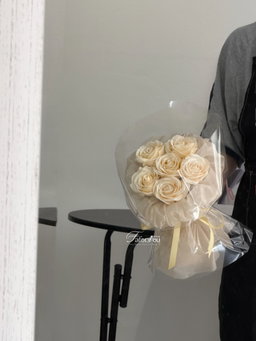 6 Stalk Soap Rose Transparent Bouquet  