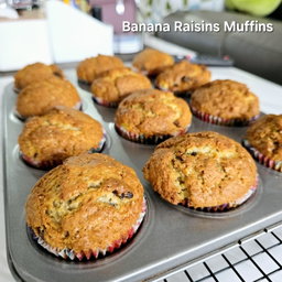 Banana Raisins Muffin (6pcs)