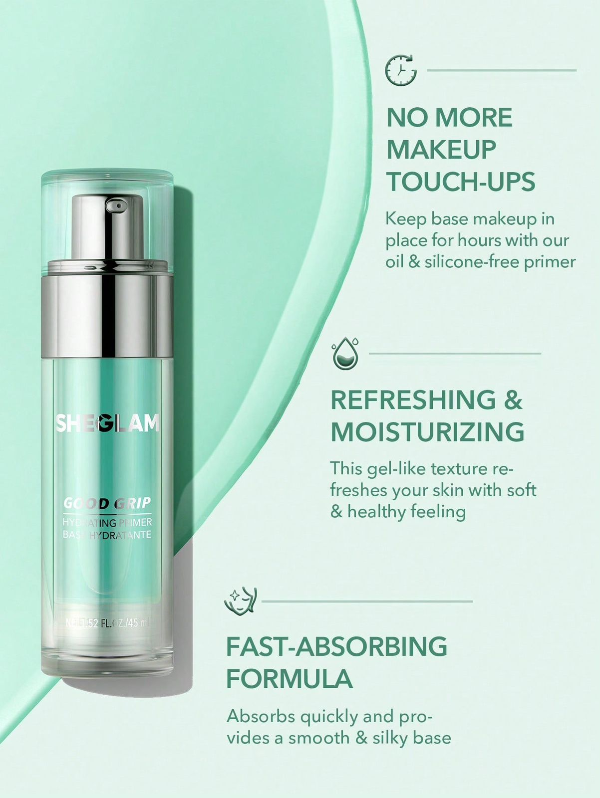 SHEGLAM Good Grip Hydrating Primer - 45ml | شيكلام برايمر مرطب - 45 مل_0