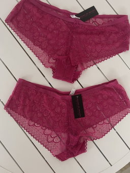 Scarlet and Raspberry lace panties