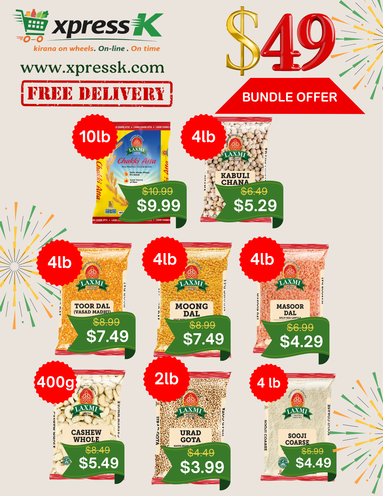 $49 Laxmi Bundle Offer
