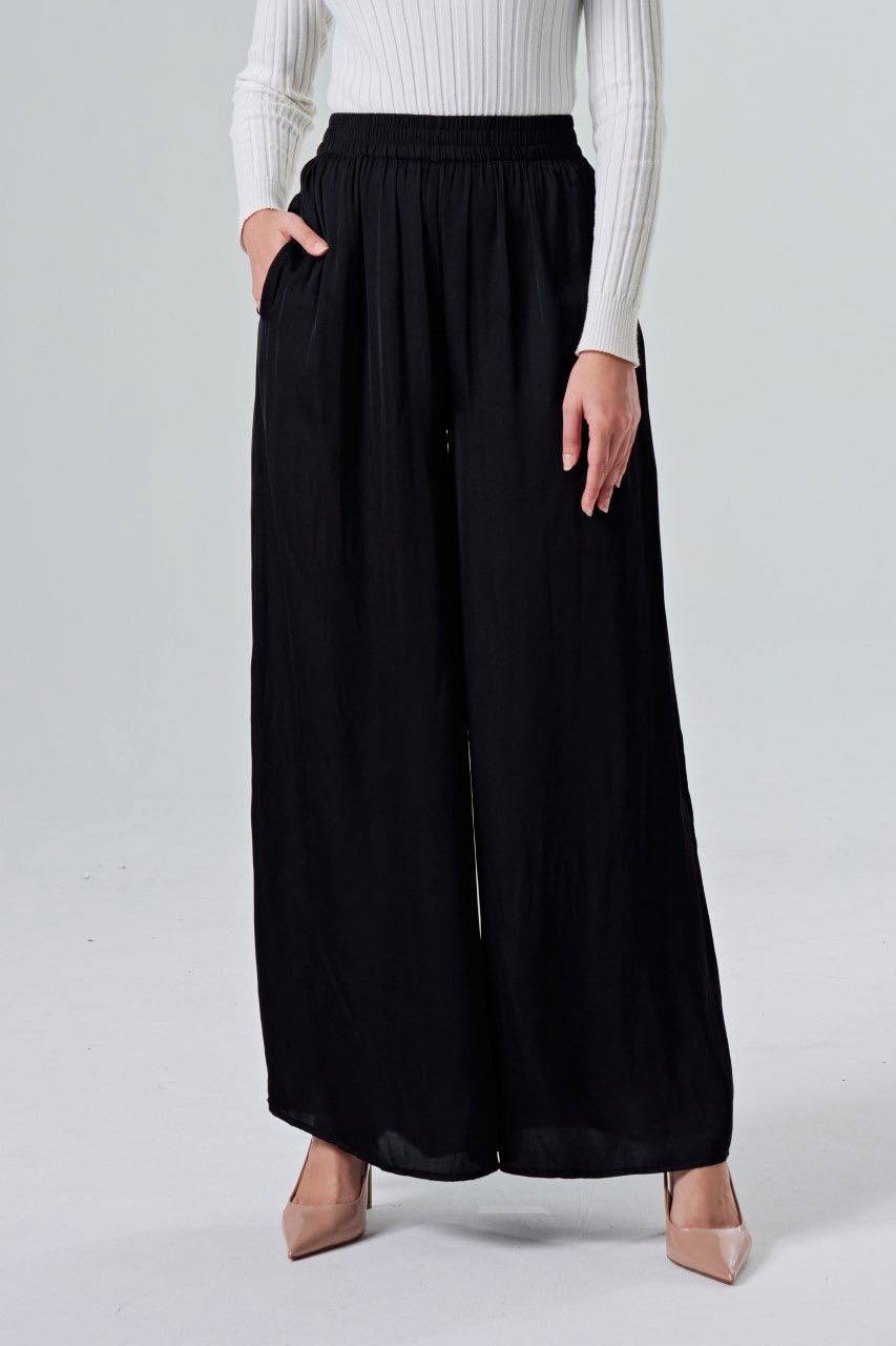 (Pre-order) She Dazzle Haelyn Palazzo Pants - Black