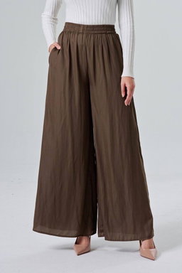 (Pre-order) She Dazzle Haelyn Palazzo Pants - Mocha Brown