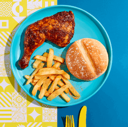1/4 CHICKEN, CHIPS & ROLL <<< Pedro's >>>