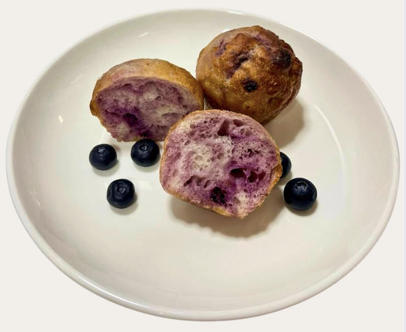 Blueberry Lemon Focaccia Muffin 🫐