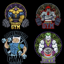 Cartoon gym