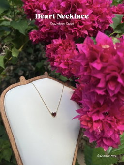 Heart Necklace - Stainless Steel
