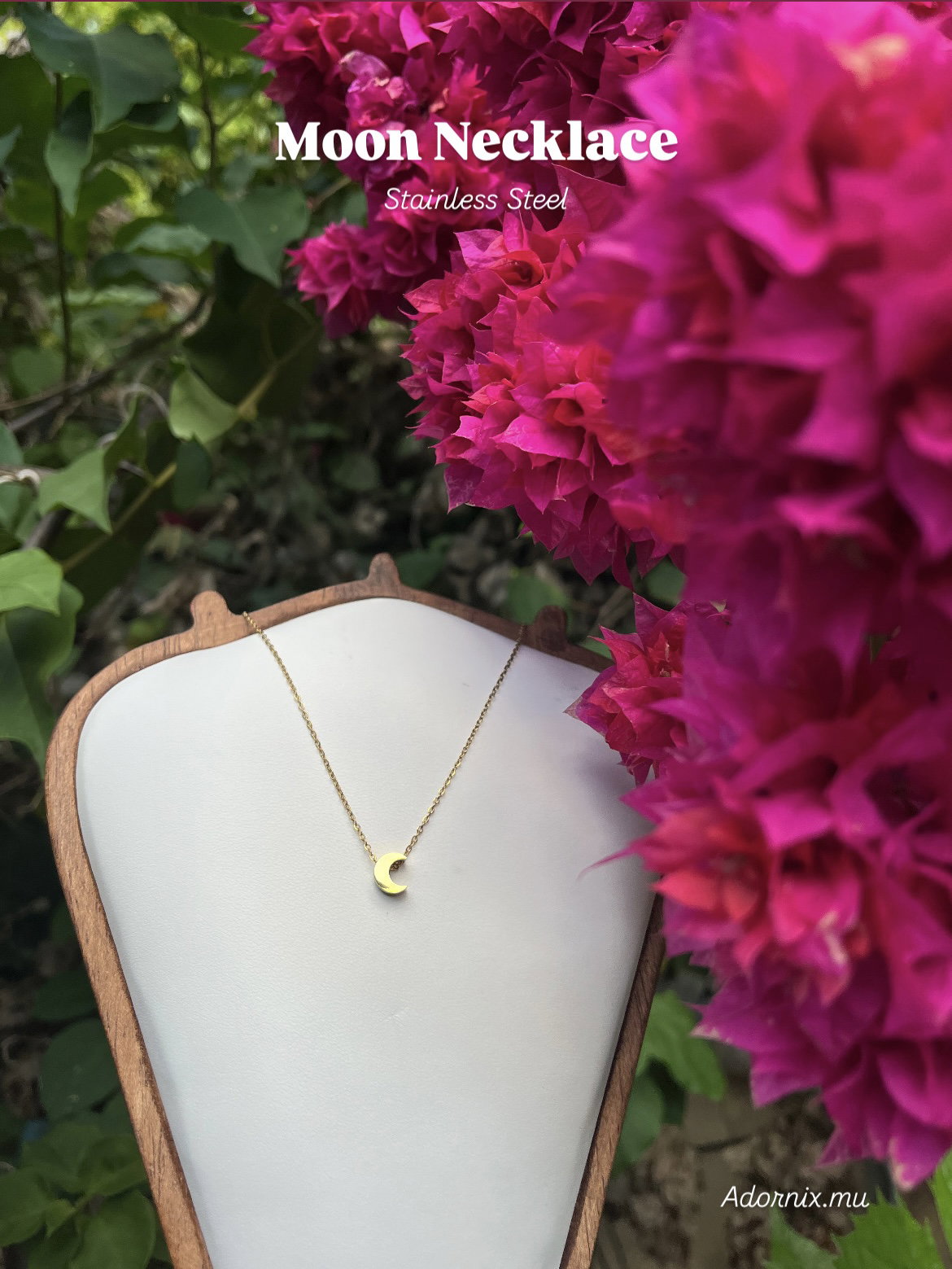 Moon Necklace - Stainless Steel_1