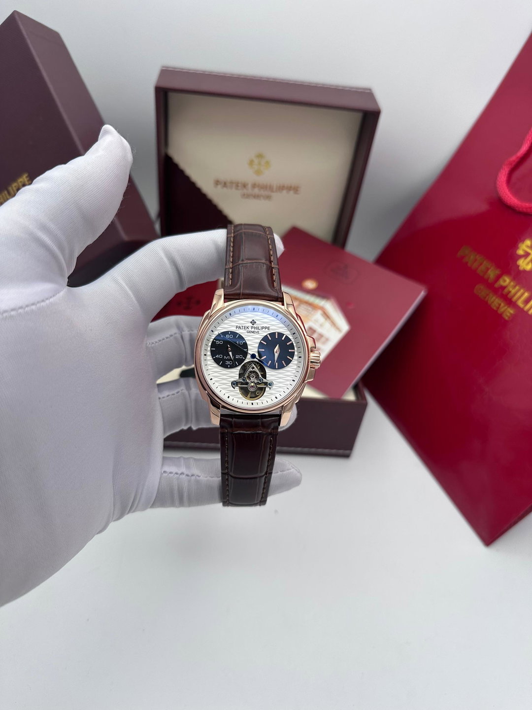 JWLE_0054 Patek Philippe Automatic Stainless Steel Body Genuine Leather