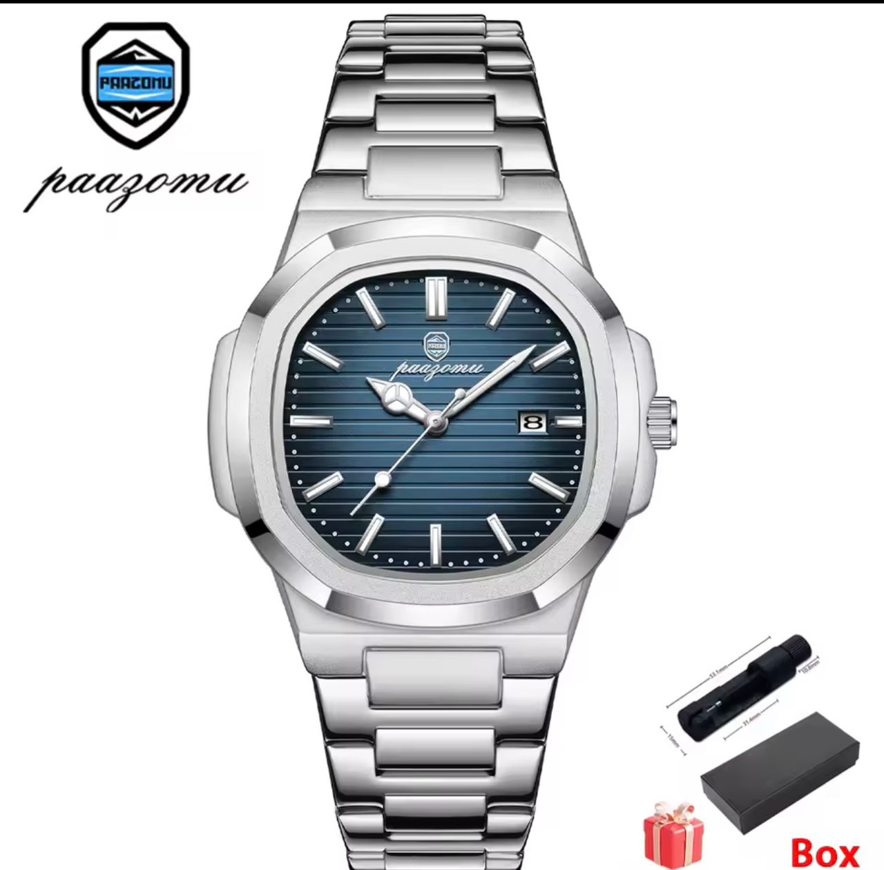 JWLE_0056 POEDAGAR Stainless Steel Full water proof Wrist watch_9