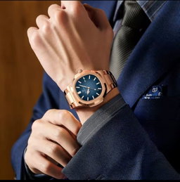 JWLE_0056 POEDAGAR Stainless Steel Full water proof Wrist watch
