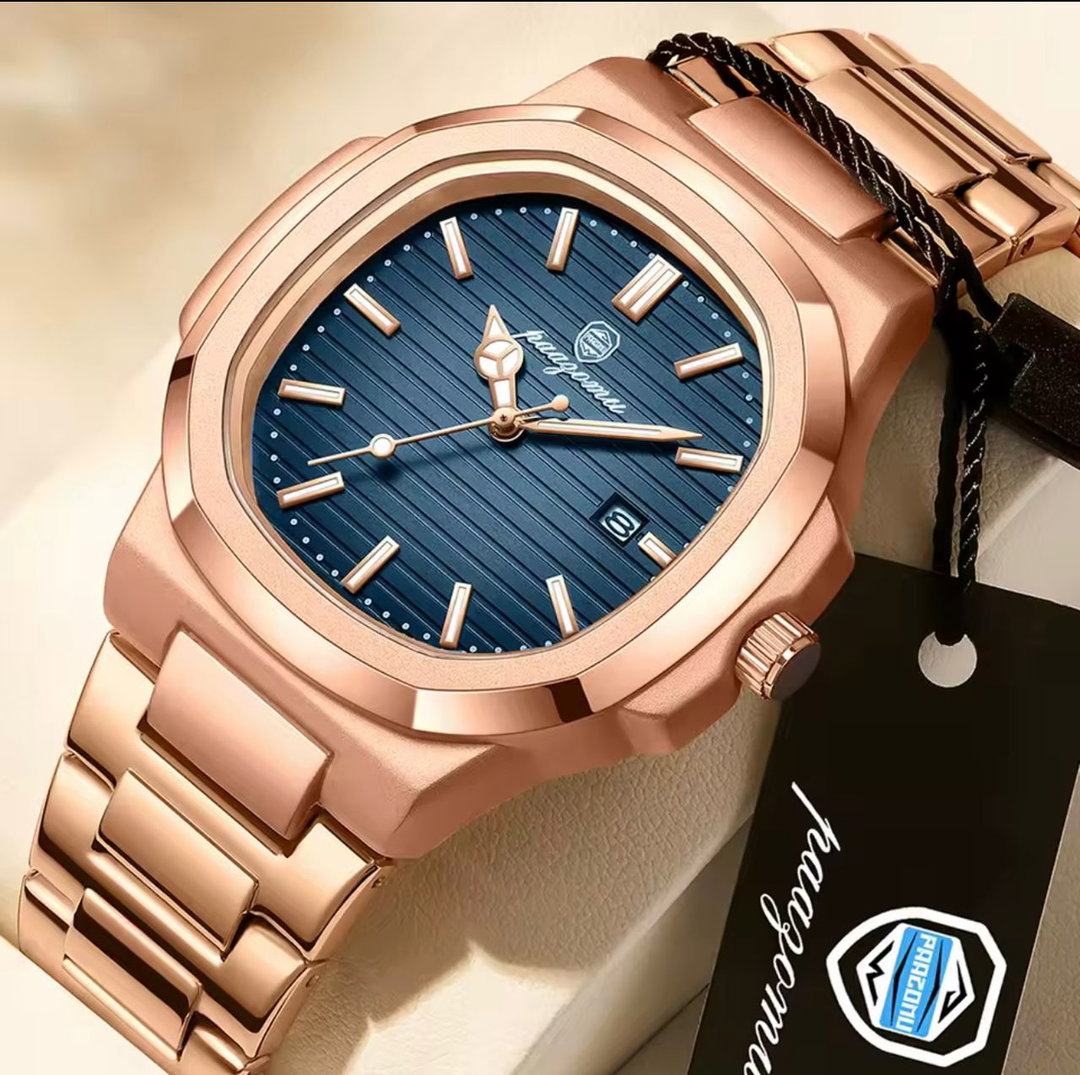 JWLE_0056 POEDAGAR Stainless Steel Full water proof Wrist watch