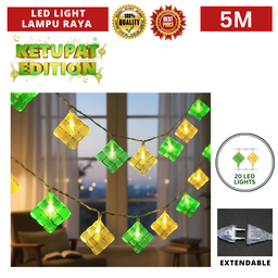LED LIGHT LAMPU RAYA - 5M KETUPAT 