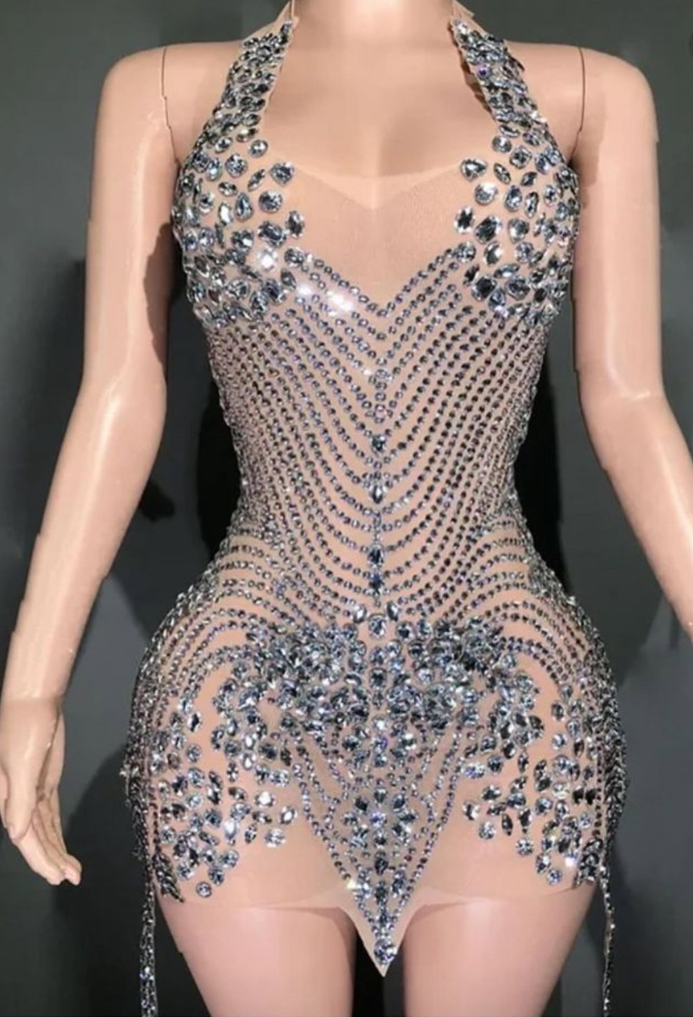 Vestido pedrería encanto 