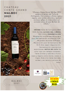 CHANTEAU CONTE GRAND MALBEC RESERVE