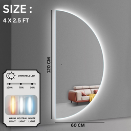 LED HALF MOON MIRROR (CERMIN)