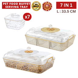 7IN1 PET FOOD BUFFET SERVING TRAY