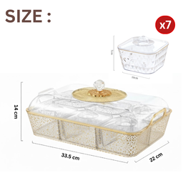 7IN1 PET FOOD BUFFET SERVING TRAY