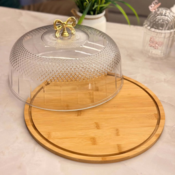 CAKE WOODEN TRAY RIBBON COVER