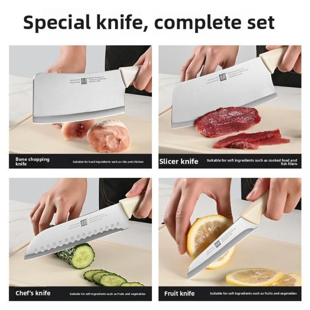 HERITAGE 7IN1 STEEL KITCHEN KNIFE SET _5