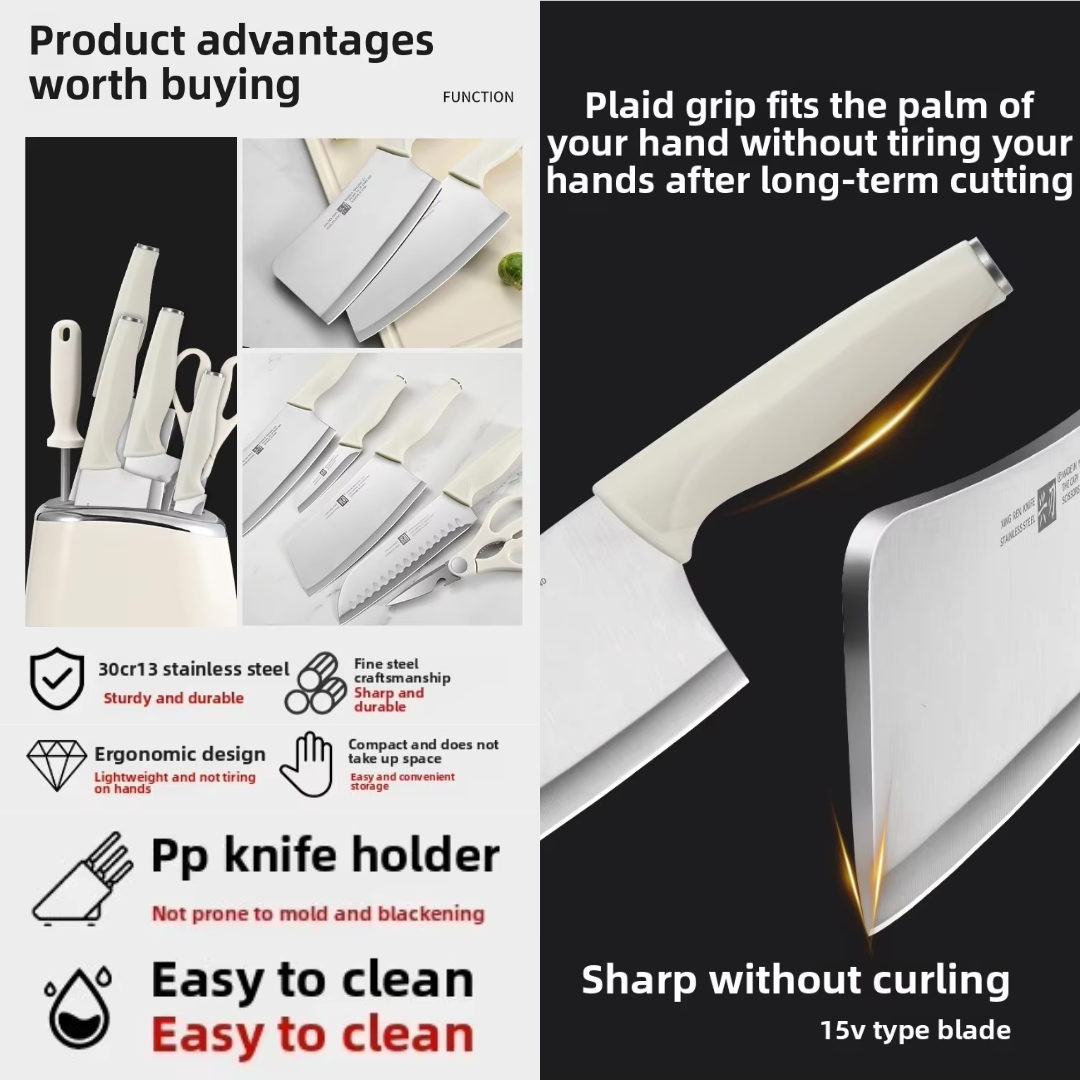 HERITAGE 7IN1 STEEL KITCHEN KNIFE SET _6