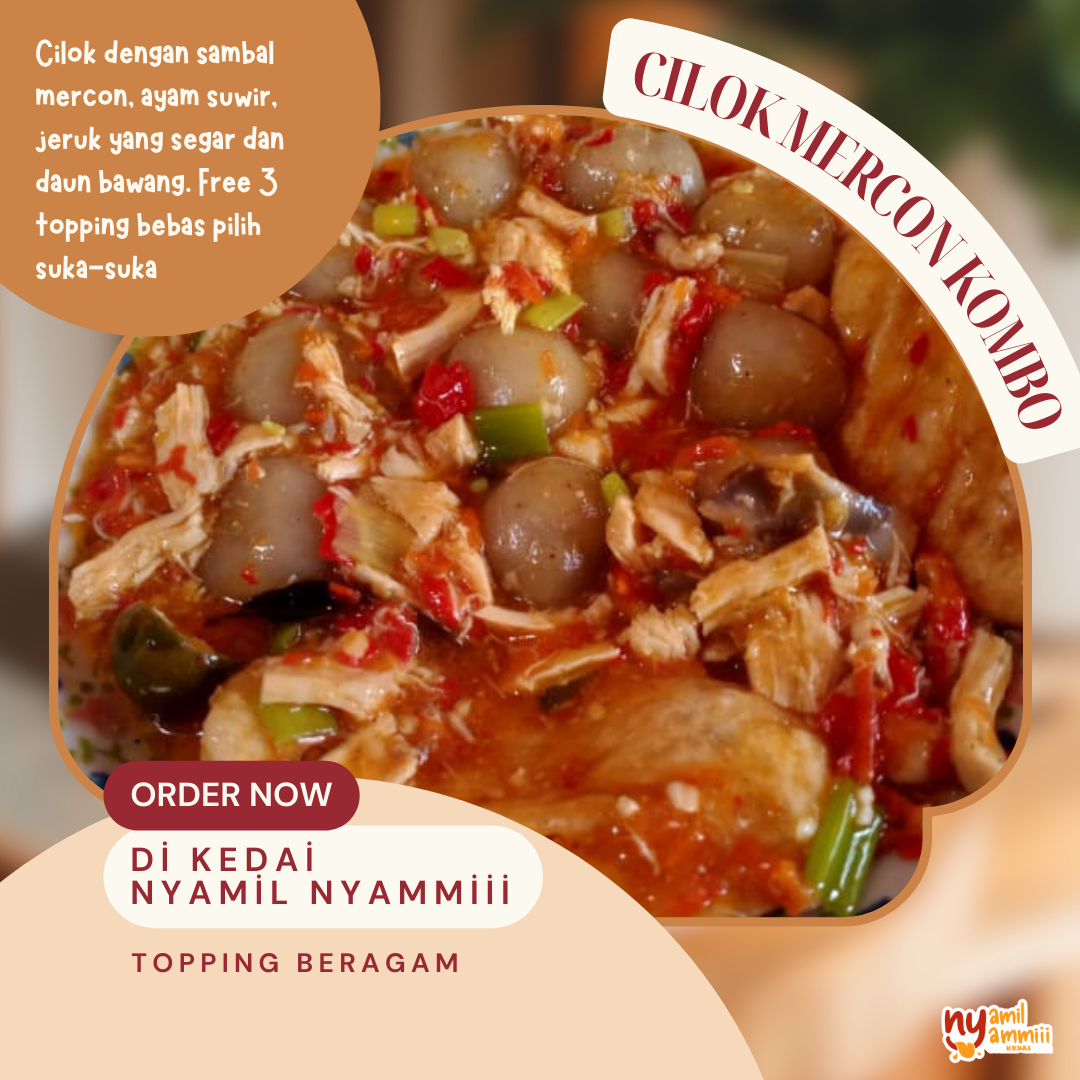 Cilok Mercon (Ayam Suwir)