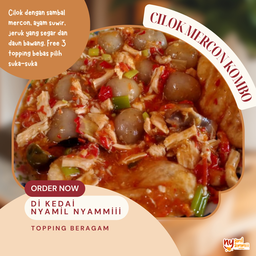 Cilok Mercon (Ayam Suwir)
